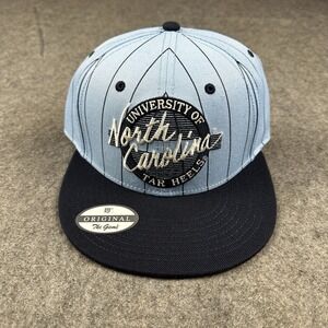 The Game North Carolina Tar‎ Heels UNC Circle Logo Pinstripe Script Snapback Hat